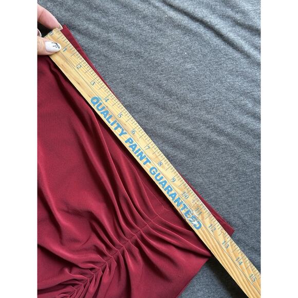 House of CB Loie Sexy Gathered Maxi Skirt Red Small 2 4 - Picture 7 of 10